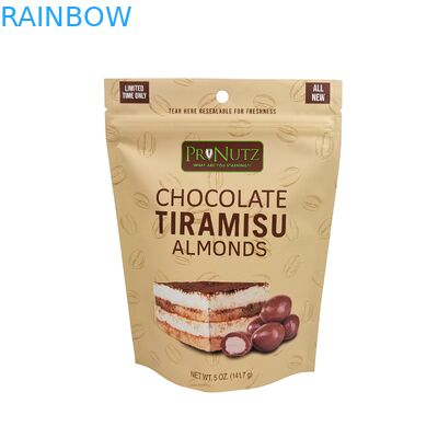 Heal Versiegelt Gute Qualität Besonderheit wieder verschließbare Plastikschokoladenbeutel Lebensmittelverpackung Stehen Sie auf Reißverschluss Tasche