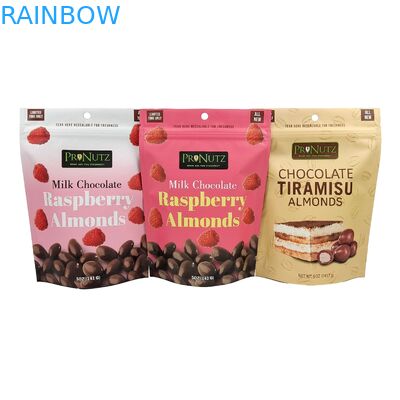 Lebensmittelmaterial Verpackung Matt Custom Design Stehen Taschen Reißverschluss Plastiktüte Verpackung