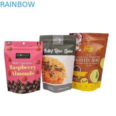 Laminate High Quality Food Grade Mylar Bag Custom Stand Up Ziplock Snack Reißverschluss Packung