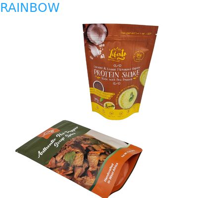 Fabrikpreis Maßgeschneiderte Plastiktüte Stehendes Essen Nüsse Cashew Tasche Verpackung Reißverschluss Tasche Verpackung