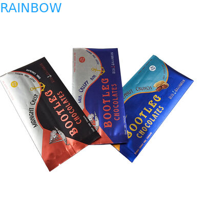 Custom Printed Heat Sealing Back Side Seal Foil Bag Back Middle Lap Seal Easy Tear Holographische Kissentasche