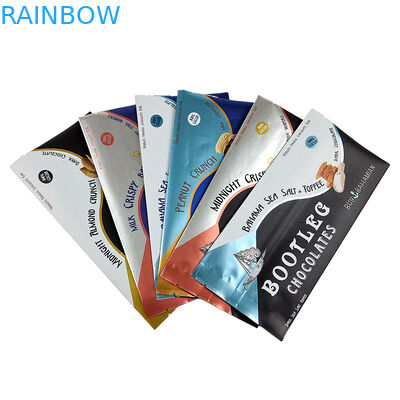 Custom Printed Heat Sealing Back Side Seal Foil Bag Back Middle Lap Seal Easy Tear Holographische Kissentasche