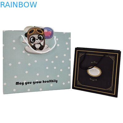 Papierseil String Kraft Papiertasche Handgriff Seil Tasche Akzeptieren Sie Anpassung Farbe Verknotete Papierverpackung