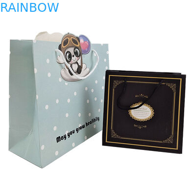 Papierseil String Kraft Papiertasche Handgriff Seil Tasche Akzeptieren Sie Anpassung Farbe Verknotete Papierverpackung