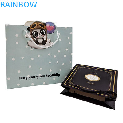 Papierseil String Kraft Papiertasche Handgriff Seil Tasche Akzeptieren Sie Anpassung Farbe Verknotete Papierverpackung