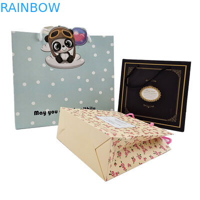 Papierseil String Kraft Papiertasche Handgriff Seil Tasche Akzeptieren Sie Anpassung Farbe Verknotete Papierverpackung