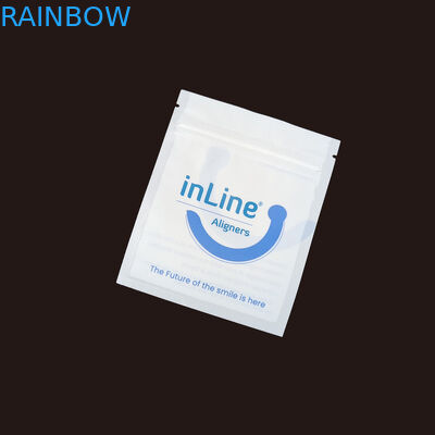 Matte Schwarz Kleine wiederverwendbare Ziplock-Verpackungstüten für klare unsichtbare Aligner-Tasche Orthodontische Entferner-Verpackungstüten