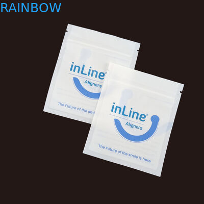 Matte Schwarz Kleine wiederverwendbare Ziplock-Verpackungstüten für klare unsichtbare Aligner-Tasche Orthodontische Entferner-Verpackungstüten