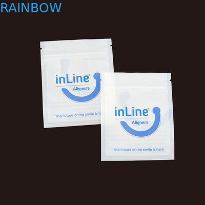 Matte Schwarz Kleine wiederverwendbare Ziplock-Verpackungstüten für klare unsichtbare Aligner-Tasche Orthodontische Entferner-Verpackungstüten