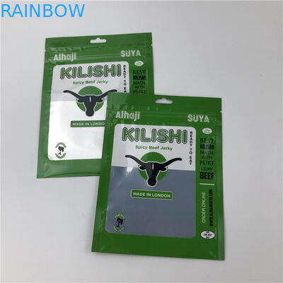 Folien-Drei-Seiten-Siegel-Zipper-Flach-Rindfleisch-Riss-Kunststoff-Verpackungstüten