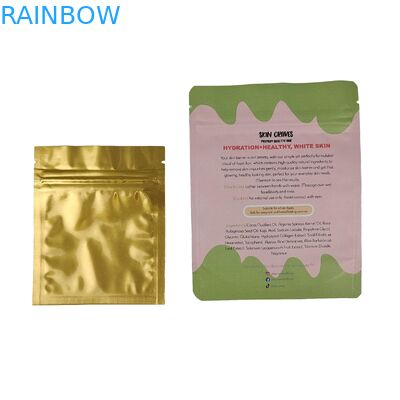 Glänzende Oberfläche Frontfenster Mylar Tasche für Süßigkeiten Blume Ziplock Tasche Geruchssicherung Stand-up Tasche