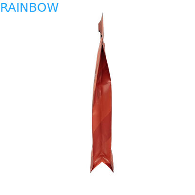 Boden Gusset Plastik Zip Tasche Plastik Quadrat Flach Boden Tasche Lebensmittelverpackung Seitendichtung Haustier-Food-Tasche mit Griff