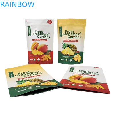 Customized Logo Kraftpapier Stand Up Tasche Lebensmittelqualität biologisch abbaubare Geruchsschutz Taschen mit Logo