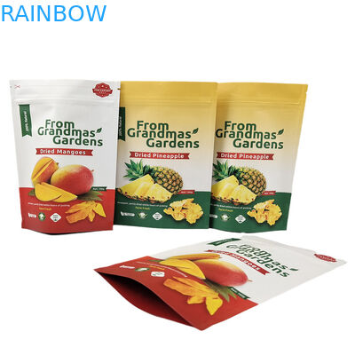 Customized Logo Kraftpapier Stand Up Tasche Lebensmittelqualität biologisch abbaubare Geruchsschutz Taschen mit Logo