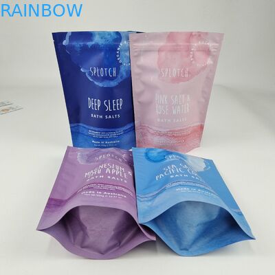 500 Stück 1000 Stück Low Moq Reißverschluss Lebensmittel Süßigkeiten Verpackung Custom Digital Printing Reseal Stand Up Tasche