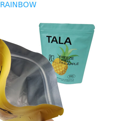 Maßgeschneiderte Kunststoff-Stand-up-Snack Mango Ananas Trockenfrüchte wieder verschließbare Mylar-Taschen