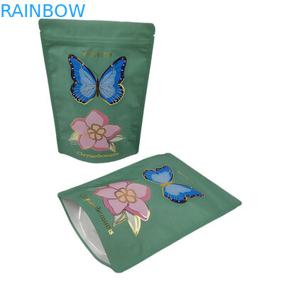 Fabrik Lieferung Soft Touch Mylar Tasche mit Spot UV Custom wieder verschließbare Mylar Taschen für Gewürzpulver