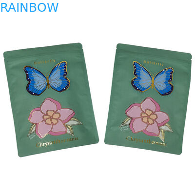 Fabrik Lieferung Soft Touch Mylar Tasche mit Spot UV Custom wieder verschließbare Mylar Taschen für Gewürzpulver