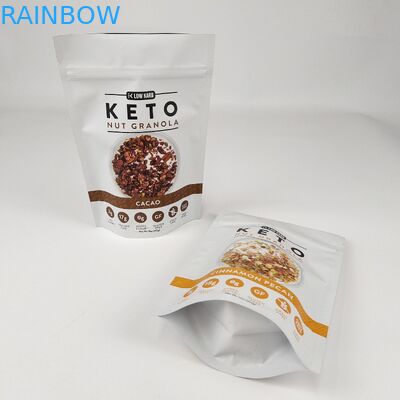 Custom gedruckte Stand Up Zip Lock Plastiktüten Mylar Tasche für Kaffee Tee Süßigkeiten Schokoladenstäbe Lebensmittelverpackung Mylar Tasche