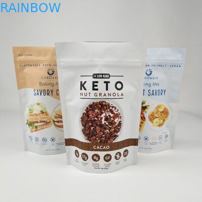 Individuell gedruckte Wärmedurchdichte Plastikverpackungstüte für Nuss-Süßigkeiten Schokolade Tee Kaffee Verpackung Stand-up-Tasche