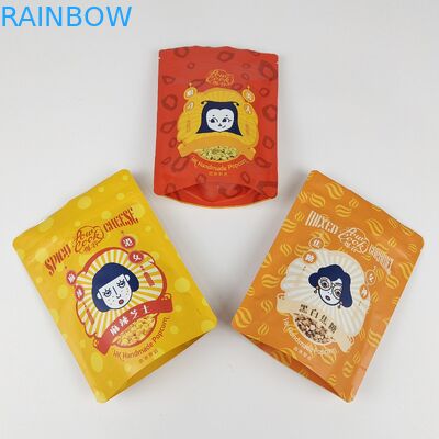 Großhandel Custom Logo Stehbeutel Geruchsfeste Lebensmittelverpackung Doypack Reißverschluss Plastiktüten mit Fenster