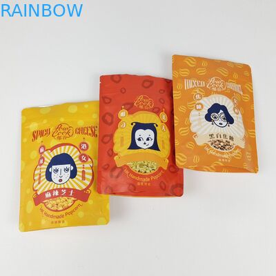 Hochwertiges Laminat aus Aluminiumfolie Ziplock-Tasche Stehen Sie auf Tasche Matte Weiße Folie Tasche Ziplock Kaffeetasche