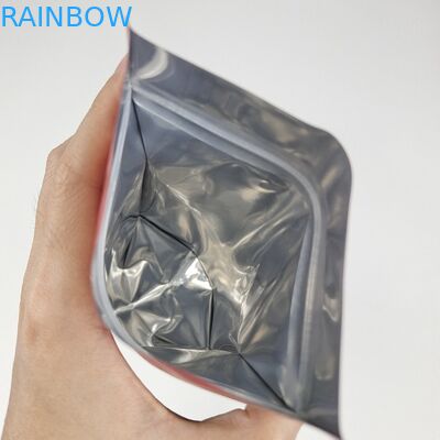 Custom gedruckte Matte Gelb Stehen Tasche Aluminiumfolie Mylar Tasche Tee Lebensmittelverpackung Plastiktüten mit Ziplock