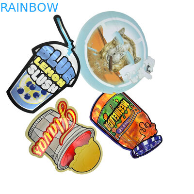Recycelte spezielle, kundenspezifische 7 14 28g Gummies Kindersichere Aluminiumfolie Süßigkeiten Mylar Tasche