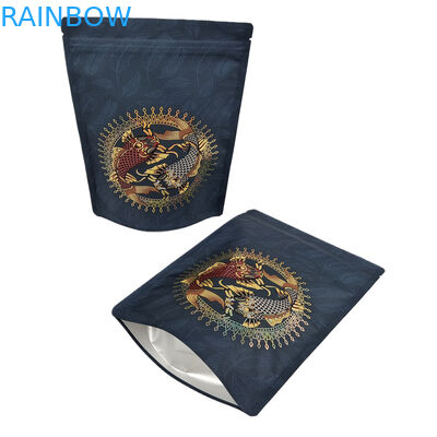 Custom Printed Heat Seal 3.5 7g 1oz Kunststoff Soft Touch Mylar Bag Digital Print Gummie Candy Verpackung