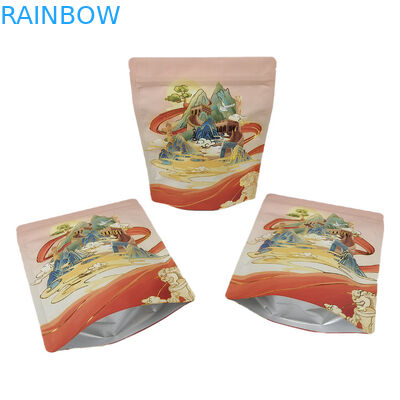 Custom gedruckte wiederverwendbare Geruchsschutzbeutel mit Logo Digitaldruck Aluminiumfolie Soft Touch Mylar Bag