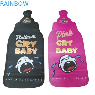 Kindersichere Zipschloss-Holographische Mylar-Tasche, 3,5 g spezielle Form, Kaugummi-Süßigkeiten