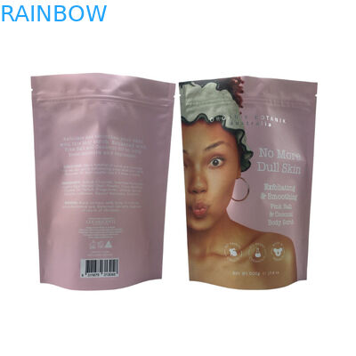 Recycelbarer Reißverschluss Stehen Tasche Aluminiumfolie Körper Schrubben Spa genießen Bad Einweichen Meer Salz biologisch abbaubare Kunststoffverpackung