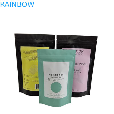 Spa-Badewanne Soak Scrub Salzpackungstüte Stand-up Reißverschluss Plastiktüte Seife Meersalzbad Produktverpackungstüten