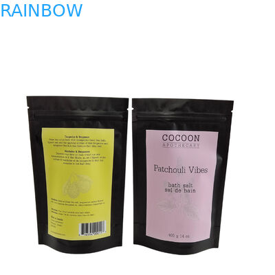 Custom Printed Aluminiumfolie Bad Salz Gewürze Kaffee Lebensmittel Verpackung Zip Lock Stehen Tasche Kunststoff Mylar Taschen für Seife