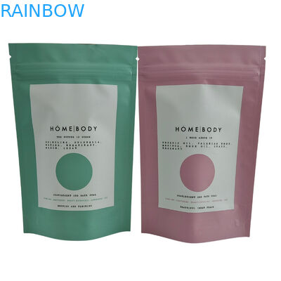 Custom Printed Aluminiumfolie Bad Salz Gewürze Kaffee Lebensmittel Verpackung Zip Lock Stehen Tasche Kunststoff Mylar Taschen für Seife