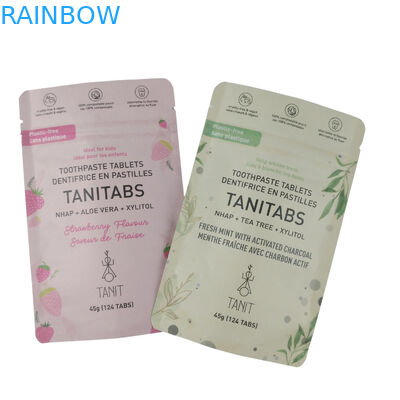 Umweltfreundliche Ziplock-Stand-Up-Lebensmittelverpackungen 100% kompostierbar biologisch abbaubar Kraftpapier-Taschen