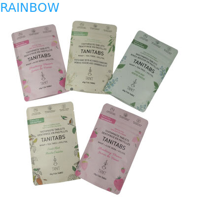 Umweltfreundliche Ziplock-Stand-Up-Lebensmittelverpackungen 100% kompostierbar biologisch abbaubar Kraftpapier-Taschen