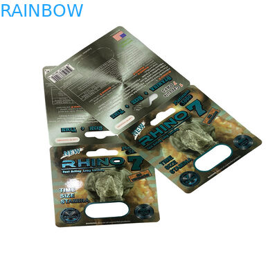 Gummibär Verpackung Männliche Sexualverstärkung Pillen Blasen Papierkarton Verpackung