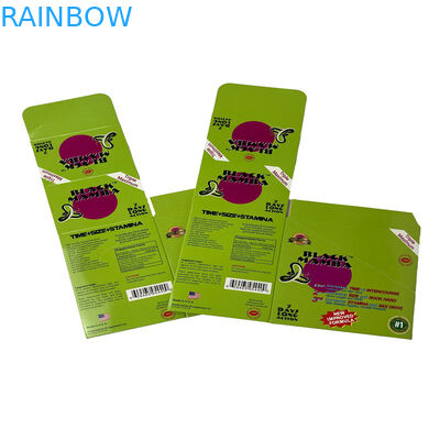 Schwarze Mambar Sexpillen Verpackung Schwarze Panther Blasenkarte Verpackung