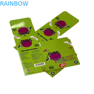 Schwarze Mambar Sexpillen Verpackung Schwarze Panther Blasenkarte Verpackung