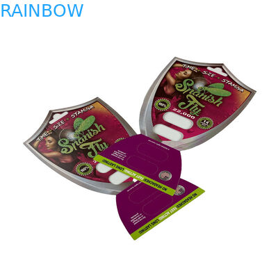 3D-Sex-Pille Blister-Karte Verpackung für 1/2 Kapsel Ventrikuläre 3D-Karte Anzeigekisten