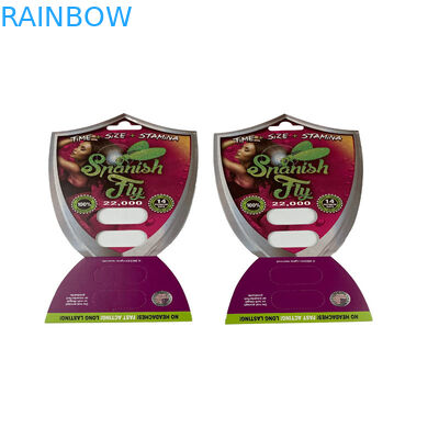 3D-Sex-Pille Blister-Karte Verpackung für 1/2 Kapsel Ventrikuläre 3D-Karte Anzeigekisten