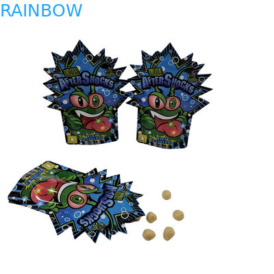 Besonderes Druckverpackungsdesign Geruchsschutzbeutel Wiederverschließbare Lebensmittelspeicher 3,5 g Snackbeutel Kunststoffverpackung Mylar-Taschen