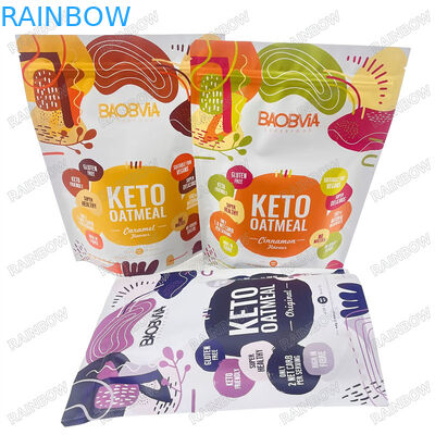 Herstellungspreis Digitaldruck hochwertige Lebensmittelbeutel Glanzveredelung Kunststoffbeutel Transparentes Fenster zur Lagerung von Lebensmitteln