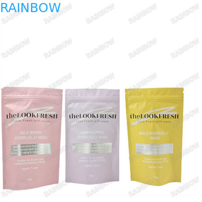 Logo Custom Printing Wiederverwendbare Taschen für Körper-Scrub Wasserdichtes Muster Stehen Tasche mit Reißverschluss