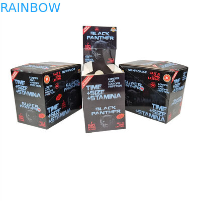 Custom Design Black Bull Rhino Honig 2023 Hot Sell Rhino Pillen benutzerdefinierte Papierkarte Anzeigekiste für Rhino Pillen Verpackung