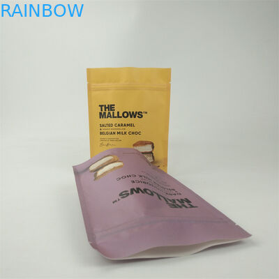 Auftragsgedruckte biologisch abbaubare Kraftpapiertüten Lebensmittelqualität Stand-up-Zip-Lock-Verpackungstüte