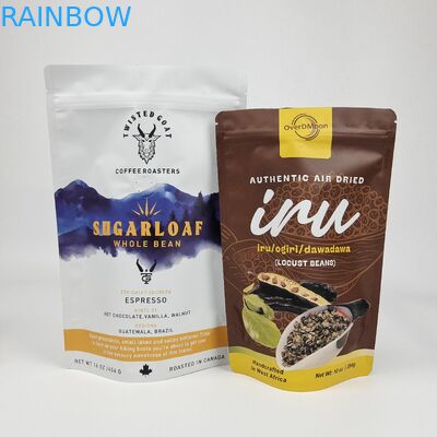 Digitales Drucken Niedrigmoq Custom Logo Marke Stand-up Plastikpackung Mylar Taschen Verpackung Reißverschluss Tasche für Lebensmittellager