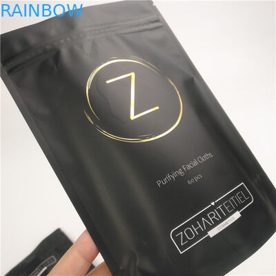 Druckfolienbeutelverpackung für Steh-Body-Scrubbag mit Reißverschluss