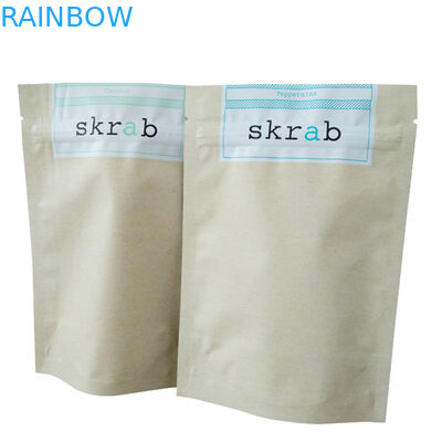 Stehen Sie auf Silberfolienbeutel mit Doy Pack Design für Kaffeekörper-Scrub-Verpackungen